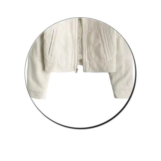 Women's White Leather Coat PU Jacket Fashion Vintage Long Sleeve Motorcycle Jackets Coats Harajuku Outfits Y2k 90s 2000s Clothes