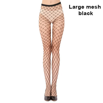 Donne sexy lunghe a rete maglia collant di nylon calze corpo sottili gambe perfette rete di pesce collant cavo a vita alta leggings calze
