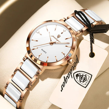 Orologio di lusso POEDAGAR Top Diamond per donna, orologio al quarzo da donna di alta qualità, impermeabile, in acciaio inossidabile, con scatola. platinumshop