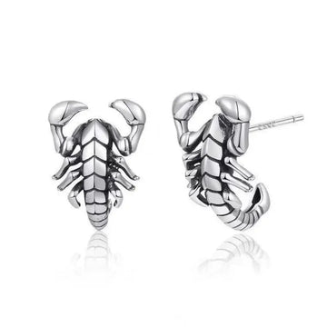 Buyee 925 Sterling Silver unico orecchino carino scorpione animale orecchino per donna uomo moda Punk Fine Jewelry orecchino platinumshop