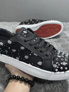 Spring Autumn New Boutique Red Bottom Casual Board Shoes Korean Version Couple Style Fashion Trend Youth Flat Running Sneakers