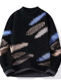 Men's New Fall and Winter Sweater Bottoming Shirt Men's O Neck Design Comfortable Lazy Windproof Warm Pullovers Men's R126