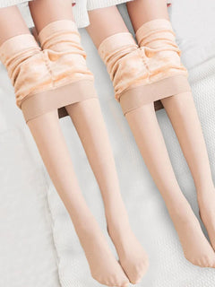 1/2pcs Winter Warm Thick Fleece Pantyhose Women Ladies Thermal Elastic Velvet Tights Stretchy High W