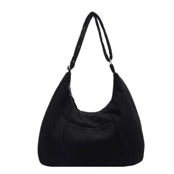 New Large Capacity Casual Crossbody Bag Simple Artistic Commuter Student Single Shoulder Bag Outdoor Leisure Women's Tote Bag PlatiNum
