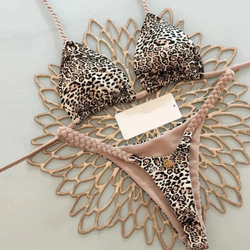 Nuovo Sexy Bikini da Donna per Vacanze al Mare, Set Due Pezzi PlatiNum