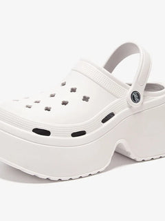 Sandali da Donna con Tacco Alto 9CM, Nuove Ciabatte Estive 2024, Scarpe da Spiaggia e Giardino con Suola Morbida, Impermeabili, Scarpe Forate da Donna per Esterni