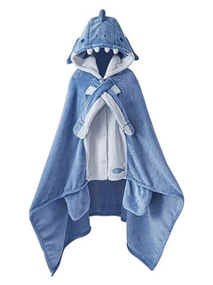 Super Soft Cozy Shark Blanket Shark Shawl Hood Wearable Blanket Shark Shawl Cape Type Hooded Robe with Hood Shark Blanket Hoodie