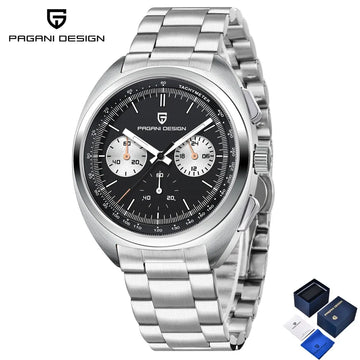 Nuovo Orologio da Uomo PAGANI DESIGN Panda 2026, Orologio al Quarzo Retrò, Cronografo Impermeabile con Vetro Zaffiro AR, Luminoso, Sportivo, in Acciaio Inossidabile