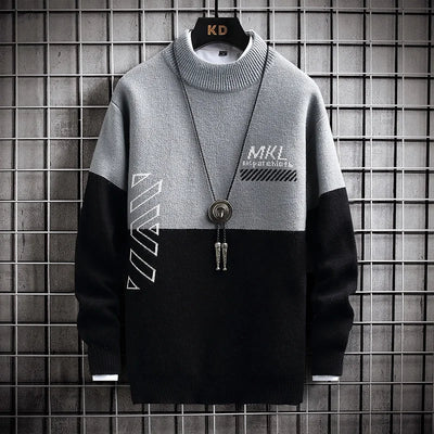 Fashion Sweater For Men Pullovers Men's Clothing Knit Men's Sweat-shirt Autumn Casual Hombre Warm Solid Spring Male Streetwear