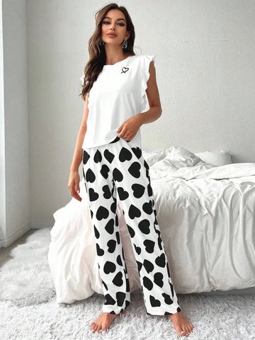 Pigiama estivo Set Pantaloni estivi da donna Set Pijama Pigiama da donna Indumenti da notte Donna che dorme Biancheria intima da notte sexy
