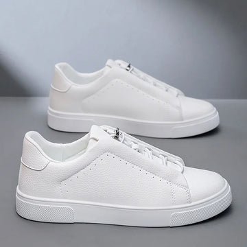 Men's Leather Casual Shoes Versatile Comfortable Breathable Outdoor Sports Board Sneakers