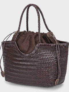Borsa da donna in paglia intrecciata 2in1 Borsa da ascella in paglia con tracolla regolabile Borsa a tracolla per gnocchi di grande capacità per borsa a secchiello da spiaggia estiva