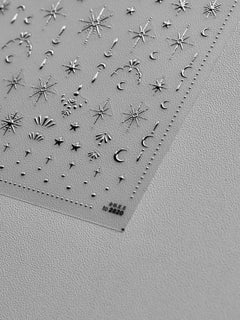 Thin and Tough Nail Stickers 3D Dark Gothic Impression Self Adhesive Nail Art Stickers European Letter Nail Decorations Stickers