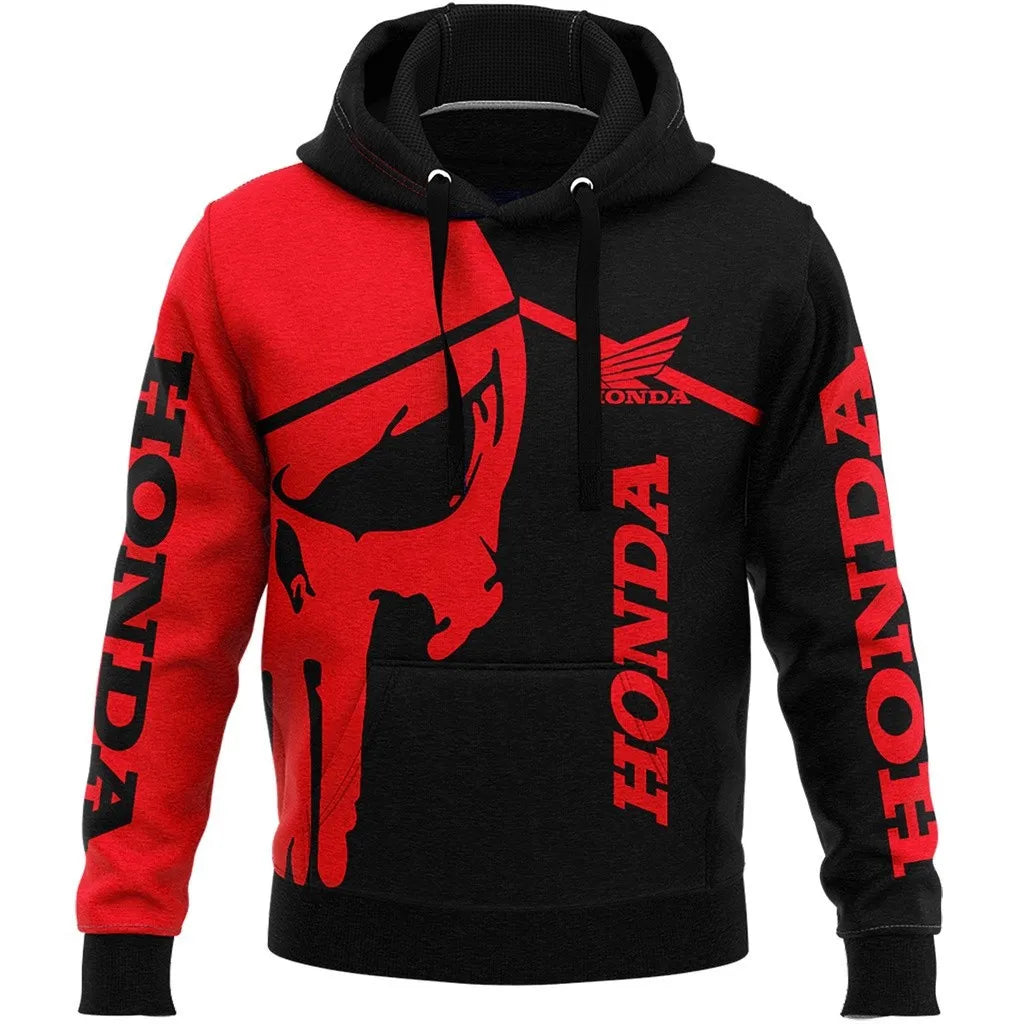 2025 Best-Selling Fashionable And Comfortable Honda Motorcycle Hoodie Gp3D Printed Pullover Sweatshirt Warm Top P18MMPOCCDVX9YIK