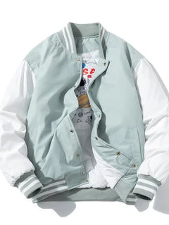 Winter Varsity Jacket Men Women Streetwear Basketball Jacket Fashion Casual Thick Parkas Men Korean Patchwork Couple Coat Button