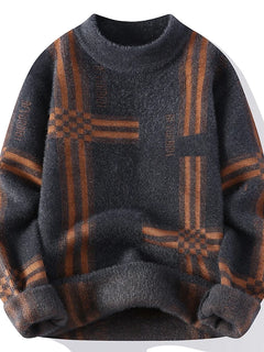 2025 New Winter Fashion Cashmere Sweater Men High Quality Comfortable Mens Sweaters Thick Warm Male Pullover