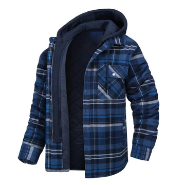 2026 Men's Winter Warm Jacket Coats Clothing Casual Hooded Shirts Jacket Men Thicker Cotton Warm Coats Loose Jacket Coats Male