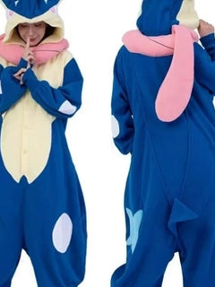 Mewtwo Anime Pajamas Greninja Kawaii Lucario Mew Cosplay Clothing Winter Warm Couple One-Piece Pajamas Home Clothes Nightwear