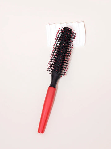 Professional Anti-static Round Roller Comb Nylon Teeth Cylindrical Curling Hair Styling Comb for Real Hair Wigs