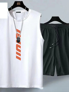 Abbigliamento estivo da uomo Moda casual tuta da basket abbigliamento sportivo da strada 2 pezzi tra