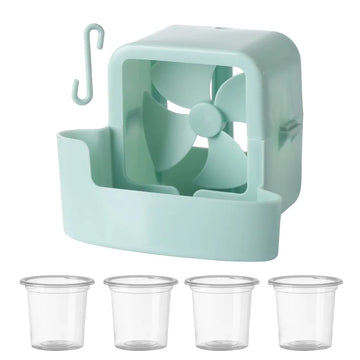 Ventilatore Umidificatore Rinfrescante, Ventilatore da Terra Domestico con Raffreddamento ad Acqua, Mini Condizionatore d'Aria da Scrivania per Dormitorio, Ventilatore Piccolo per Alleviare il Calore Estivo