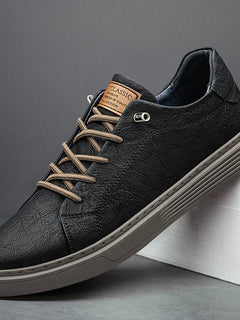 Italian Brand Black Genuine Leather Oxford Shoes UNISEX Casual Shoes Lace Up Flat Sneakers Luxury Shoes for Men Big Size: 36-47