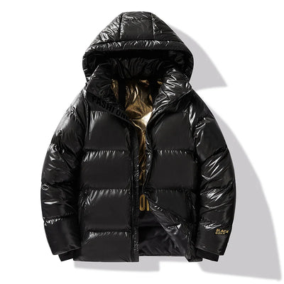Winter Black All-match Men Parkas Coats with Hood Comfortable Warm Male Clothing Solid Color Thicken Cotton Jackets High Quality