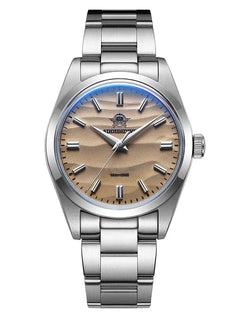 ADDIESDIVE 36mm Men Watch Without Logo AD2030 VH31 Quartz Watch 10Bar Waterproof 316L Stainless Steel Sand Dial Wristwatch New