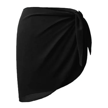 Elegante Copricostume Corto in Chiffon per Donna, Sciarpa Avvolgente da Spiaggia platinumshop