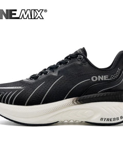 ONEMIX Scarpe da corsa da strada bianche per uomo Cuscino d'aria Scarpe sportive da esterno Scarpe da ginnastica maschili Scarpe da jogging estive Calzature da donna