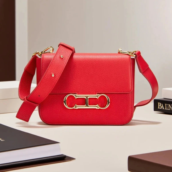 Borsa di lusso leggera di marca Tinta unita Borsa da donna casual versatile quotidiana Tendenza moda classica Borsa quadrata piccola Carolina Herrera