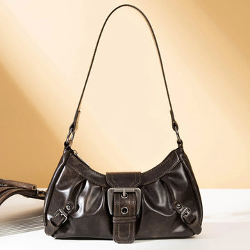 Nuova Borsa Sottospalla in Pelle da Donna, Borsa a Tracolla Trendy per Signore