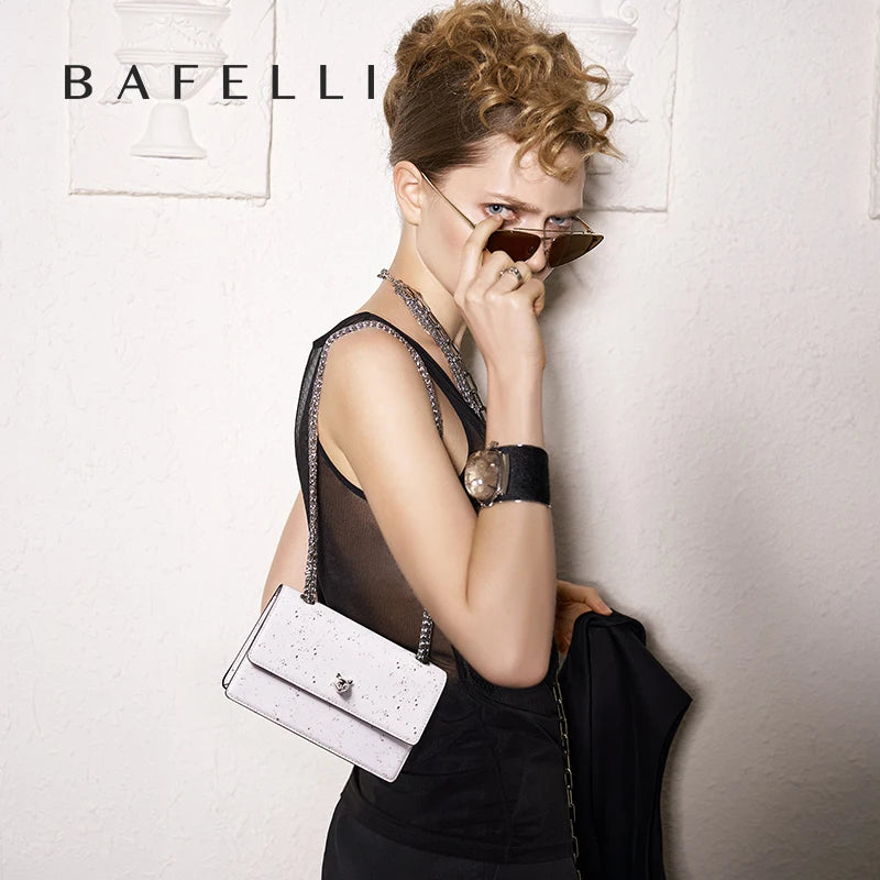 Mini borsa a tracolla con tracolla a catena Borsa a tracolla quadrata piccola da donna 2025 Nuova moda - Bafeli