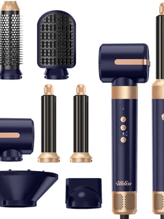 UKLISS Air Styler Pro 7 in 1 Hair Dryer, Hot Air Brush Set with Auto Curling, Volume & Straightening