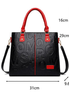PU Leather Casual Crossbody Bags for Women Ladies Luxury Designer Tote Handbag Female Large Capacity Travel Shoulder Bag Sac