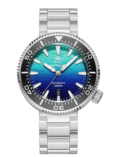 ADDIESDIVE Men Watch 100Bar Diver Fiery Sunset Cloud 8215 Sapphire Glass BGW9 Luminous Reloj Automatic Mechanical Watch AD2526
