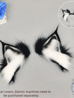 Electric Fox Ear Headband Gravity-Sensitive Simulation Realistic Animal Fluffy Ears Cosplay Headpiece Cat Ear Anime Accessories