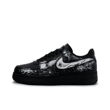 Nike Air Force 1 Night Legend Black Pu Low top Skateboard Shoes Unisex Absolute Black