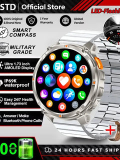Nuovo T-Rex3 Ultra 1100mAh Batteria Smart Watch GPS Track Bussola IP69K Impermeabile Sport tracker All'aperto Militare Smartwatch