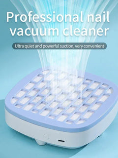 Mini Nail Dust Collector Extractor Fan for Manicure Machine Powerful Nail Vacuum Cleaner with Remove Paper Filter Nail Equipment