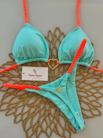 Micro Bikini 2025 Costumi da bagno Donna Costume da bagno Sexy bikini brasiliano di lusso Set Halter Verde Biquini Push Up Pearl Beachwear Donna