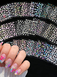 30 Sheets Flower Nail Stickers for Nail Art Colorful Self Adhesive Daisy Nail Decals Spring Summer Nail Art Stickers Cute Floral