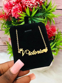 Collana con ciondolo personalizzato di grandi dimensioni, catena cubana spessa, collana con nome di personalizzazione hip-hop, gioielli di moda