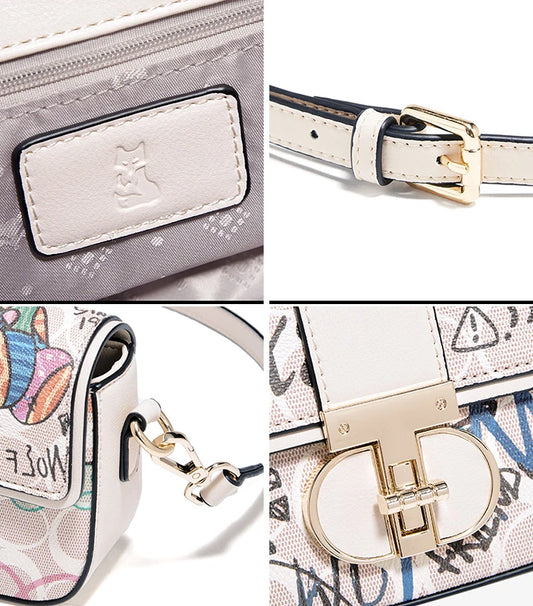 FOXER Brand Luxury Women's Shoulder Bag 2025 New Fashion Handbag Crossbody Purse Gift for Wife, Grilfriend