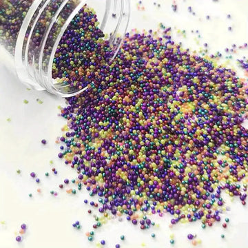 1/2/3Box Nail Art Decoration Caviar Small Beads Glass Rhinestone Nail Charms 3D Clear AB Color Gems Accessories Nail Supplies