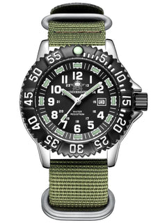 ADDIESDIVE Luxury Men Watch Luminous Dial 50m Water Resistance Date Display Outdoor Casual Men's Quartz Men Watch Nylon Strap