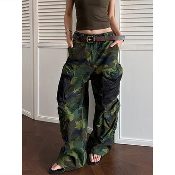 2026 Women's Casual Fashionable Cargo Pants, Outdoor Camouflage Work Trousers, Spring/Summer