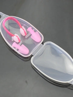 Set di tappi per le orecchie con clip per naso da nuoto, attrezzatura protettiva per allenamento professionale impermeabile per il nuoto, accessori per il nuoto