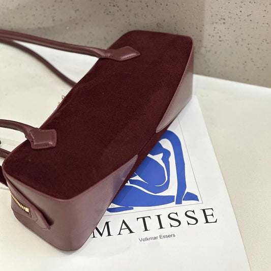 MENDY Bagutte Borsa in pelle scamosciata Borse in vera pelle Borsa a tracolla da donna Borsa da donna in pelle bovina di lusso Borsa sotto le ascelle per pendolari femminile