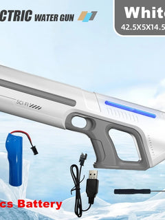 Pistole ad Acqua Elettriche per Adulti, Potenti Spruzzi Automatici, Pistole ad Acqua con Serbatoio, Giocattolo Estivo per Bambini e Ragazzi